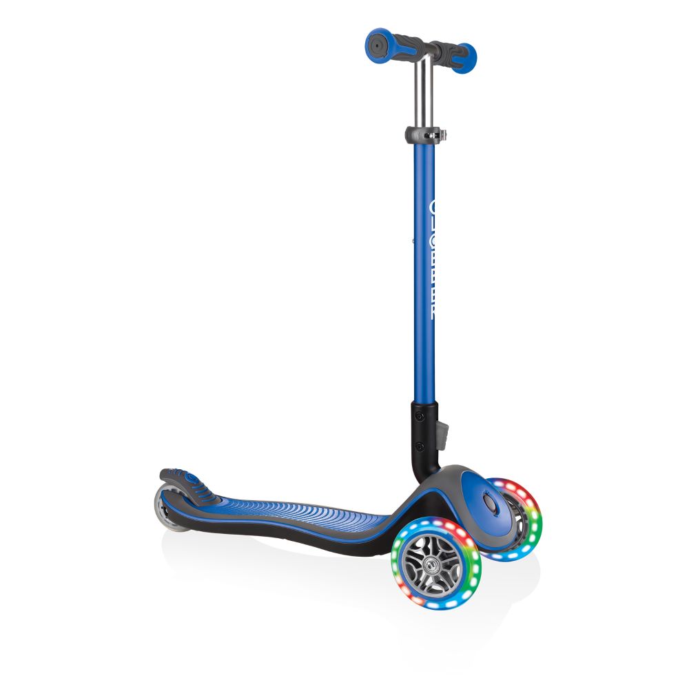 Globber Elite Deluxe with Lights Folding Scooter