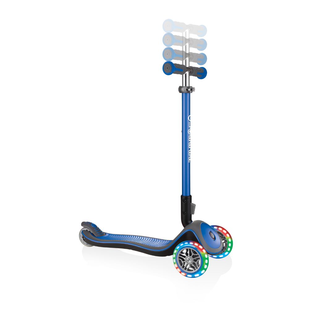 Globber Elite Deluxe with Lights Folding Scooter