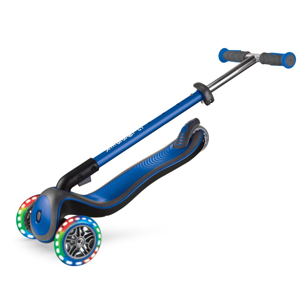 Globber Elite Deluxe with Lights Folding Scooter