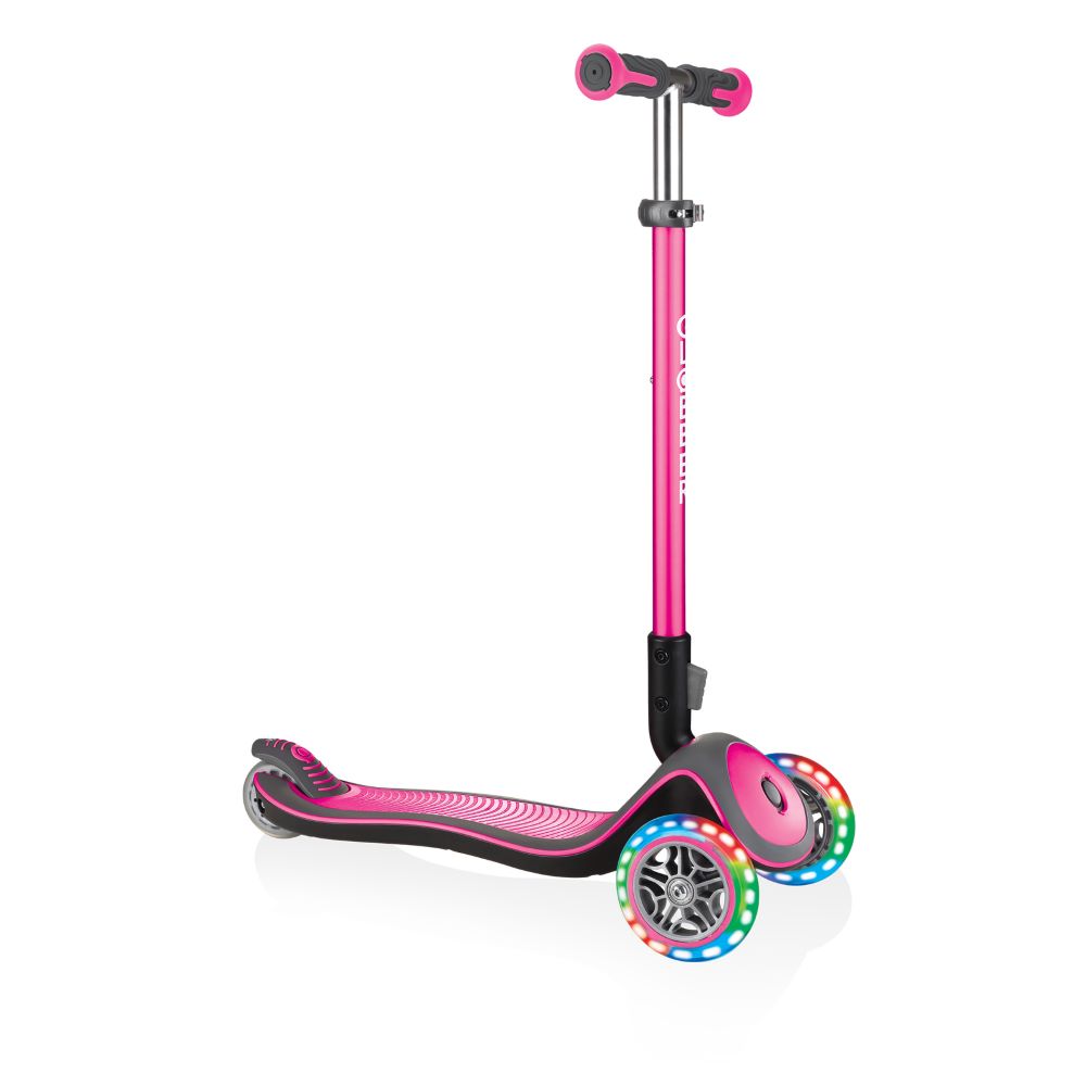 Globber Elite Deluxe with Lights Folding Scooter