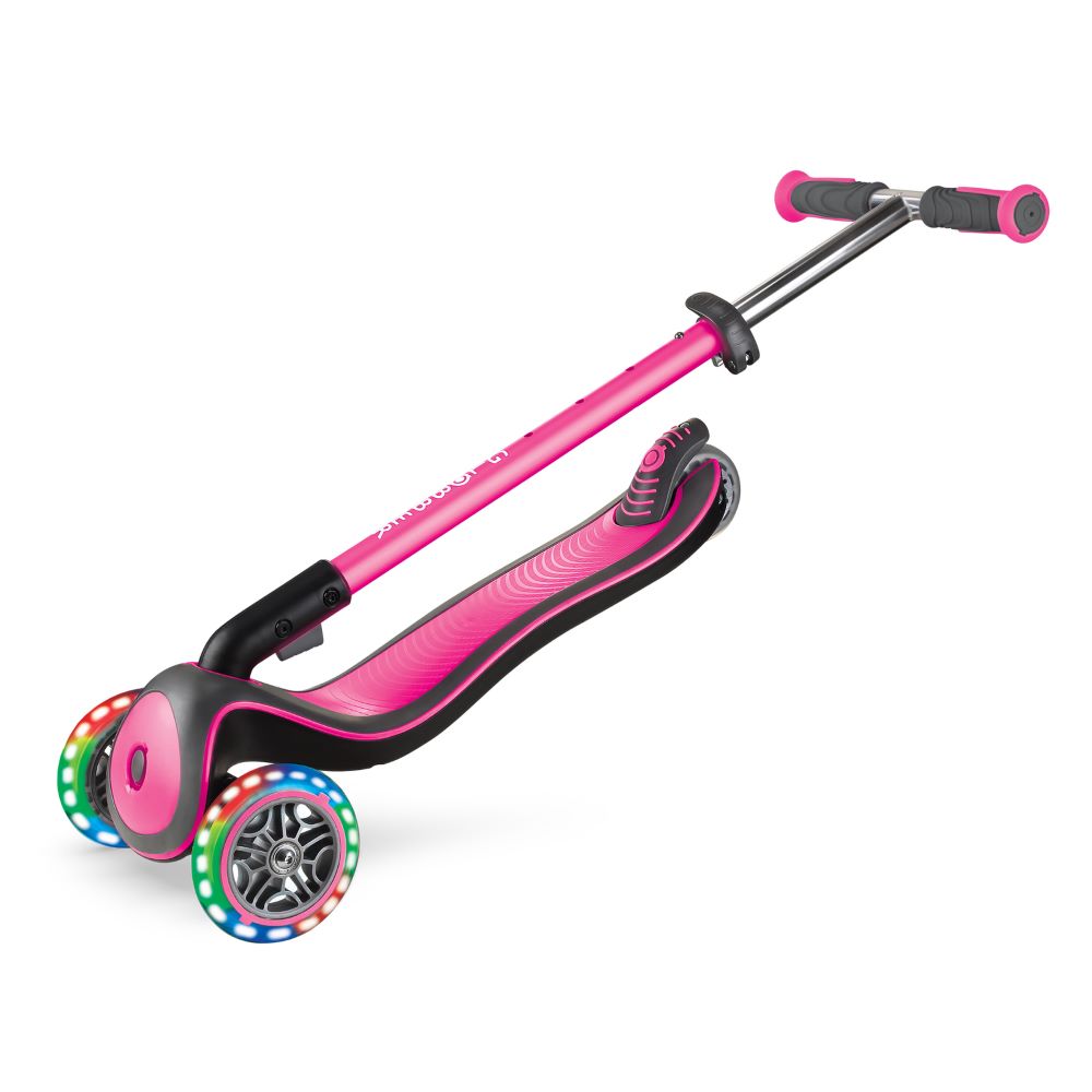 Globber Elite Deluxe with Lights Folding Scooter