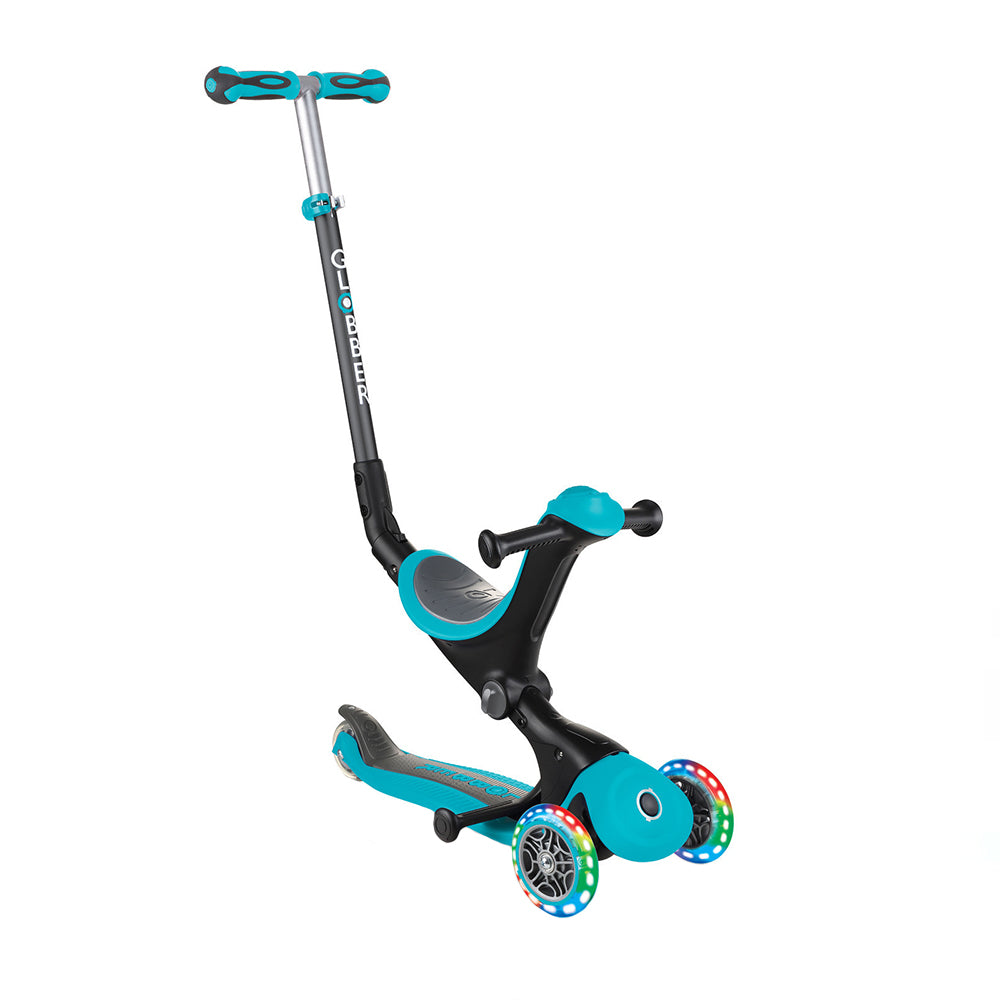 Globber Go Up Deluxe Convertible Scooter W Light Up Wheels