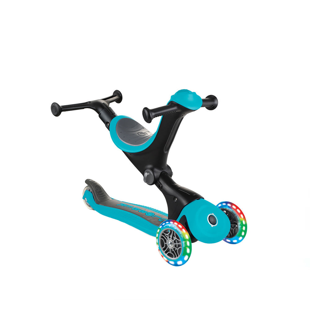 Globber Go Up Deluxe Convertible Scooter W Light Up Wheels