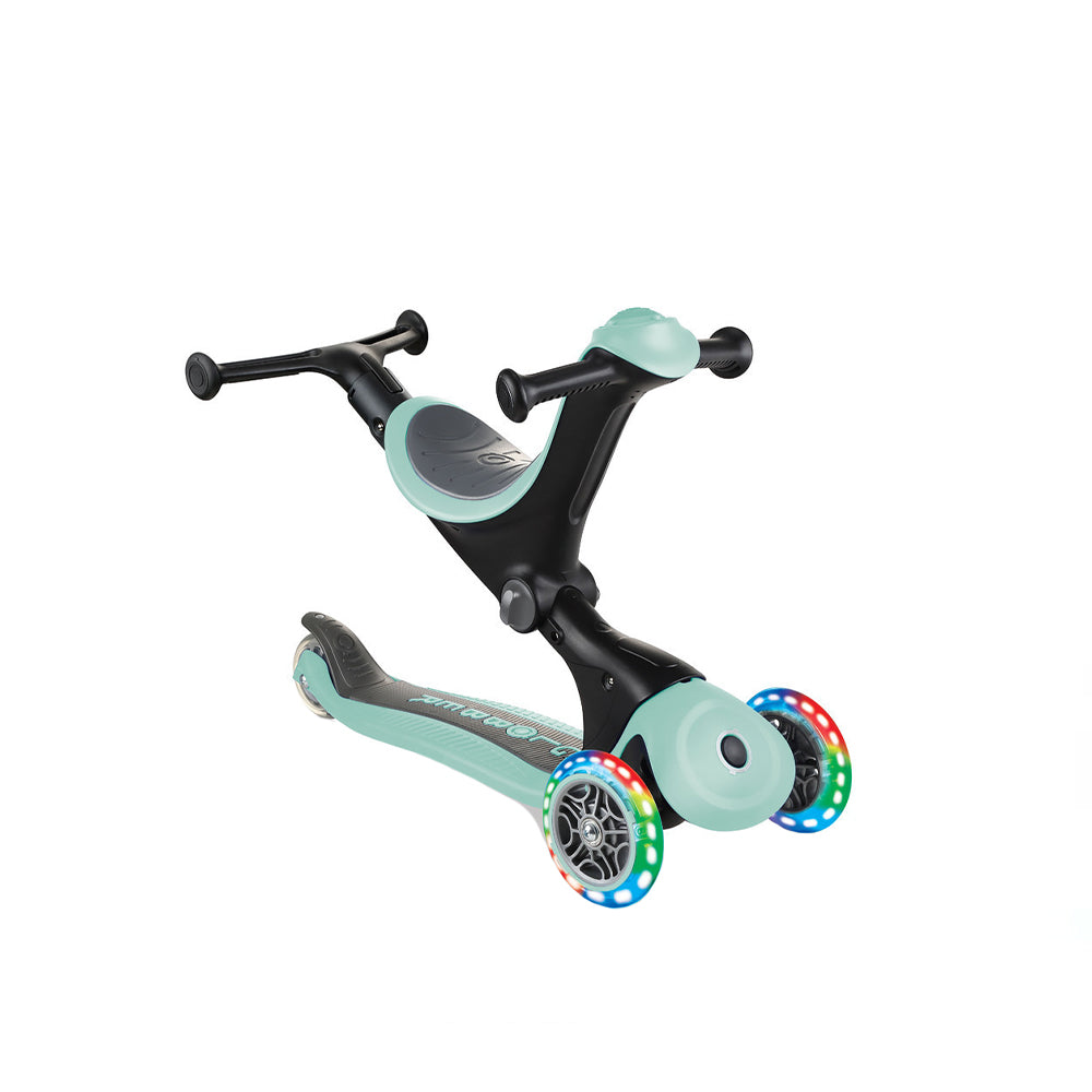 Globber Go Up Deluxe Convertible Scooter W Light Up Wheels