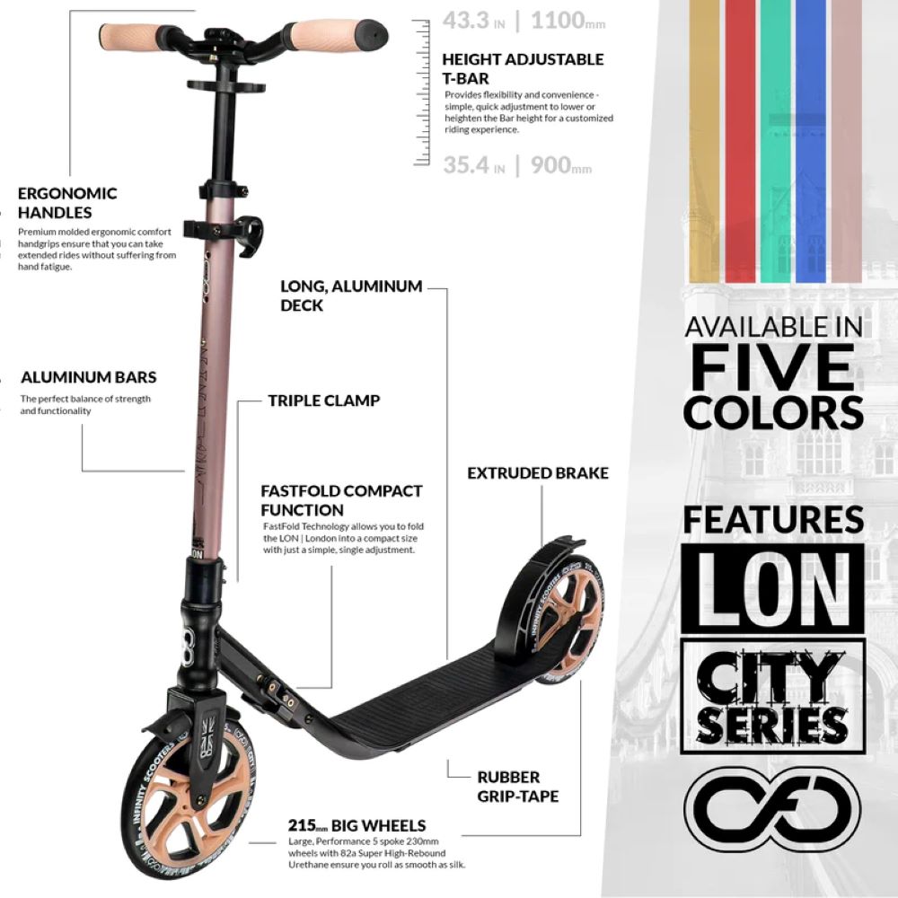 Infinity Scooters LON London City Series Commuter Scooter